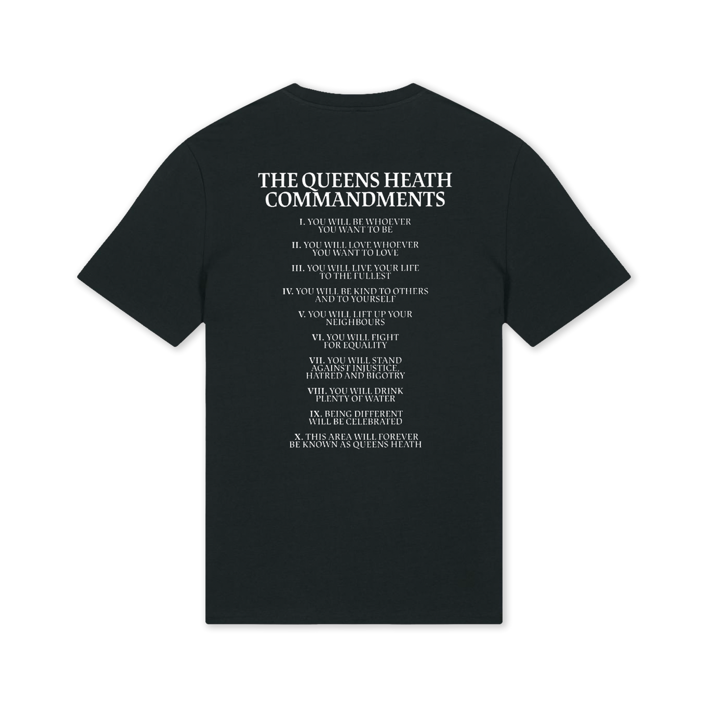 Queens Heath Commandments T-shirt