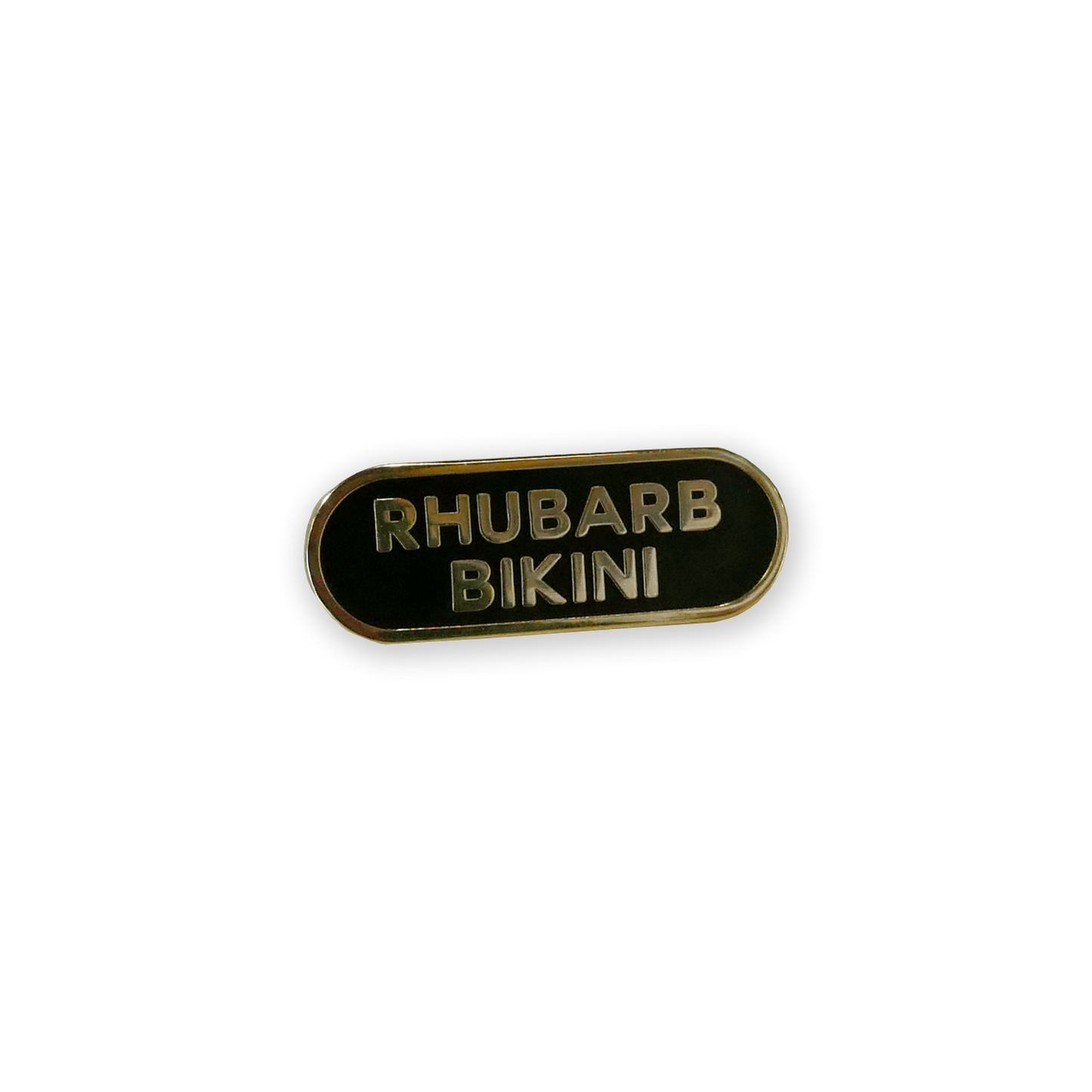 Rhubarb Bikini Enamel Pin Badge