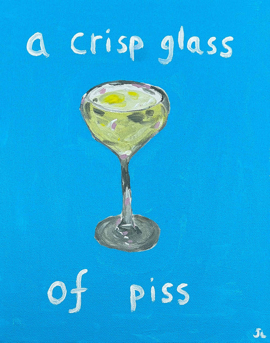 A crisp glass of piss